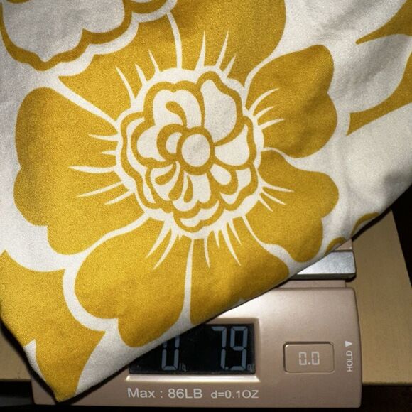 Boden Yellow Floral High Waist Pencil Skirt 4 | Cotton Blend Mod Retro Pockets - Picture 12 of 12